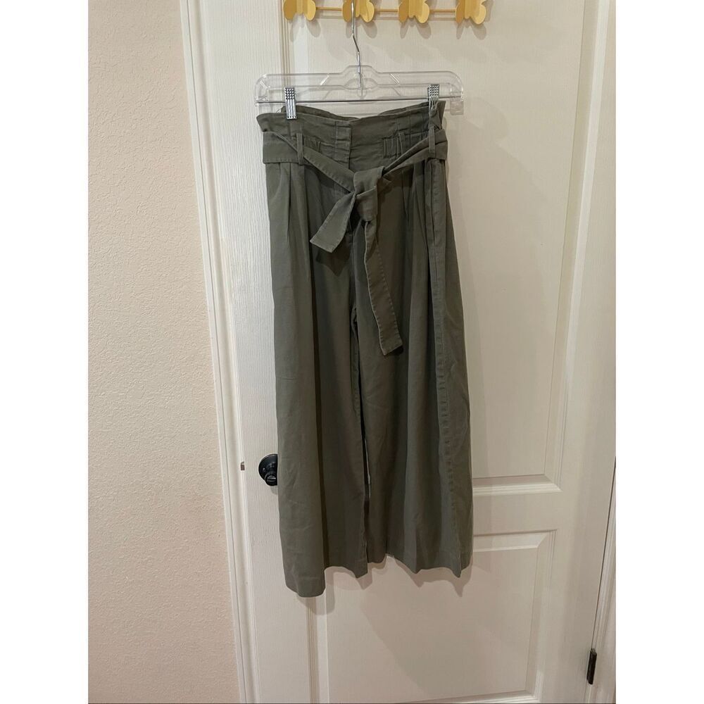 BCBG Max Azria wide leg paper bag culottes size small
